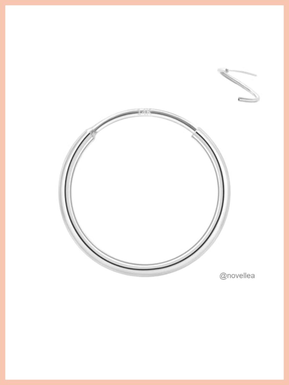 14k Solid Gold 18G Nose Ring Septum Hoop Cartilage Piercing